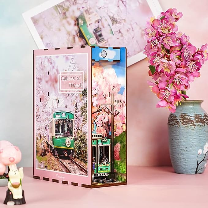 Niche à livres Sakura Voyage Kit DIY en bois lumineux