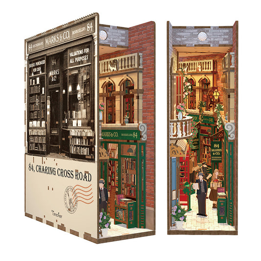 Kit Book Nook 84 Charing Cross Road bois avec LED